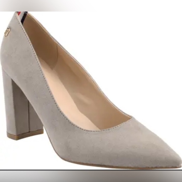 Tommy Hilfiger Women's Size 7 Taupe Abilene Pump Career Preowned - Picture 4 of 16